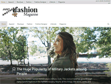 Tablet Screenshot of justanotherfashionmagazine.com